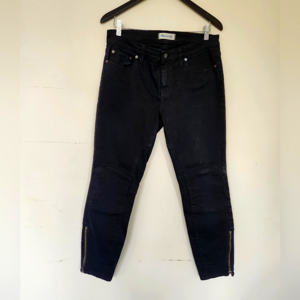 Madewell Black Skinny Motto Jeans Size 30
